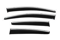 Ford Focus III 2011-2017 Window Deflectors with Chrome Trim HB/Sedan (4 pcs, Sunplex Chrome) photo 4