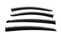 Ford Focus IV 2018- Window Deflectors with Chrome Trim HB/SD (4 pcs, Sunplex Chrome) photo 4