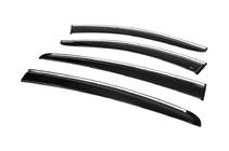 Ford Focus IV 2018- Window Deflectors with Chrome Trim HB/SD (4 pcs, Sunplex Chrome) photo 3