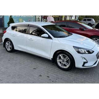 Window Deflectors with Chrome Trim HB/SD (4 pcs, Sunplex Chrome) Ford Focus IV 2018- photo 1
