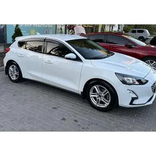 Window Deflectors with Chrome Trim HB/SD (4 pcs, Sunplex Chrome) Ford Focus IV 2018- photo 1
