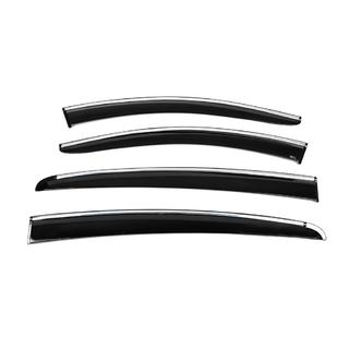 Window Deflectors with Chrome Trim HB/SD (4 pcs, Sunplex Chrome) Ford Focus IV 2018- photo 4