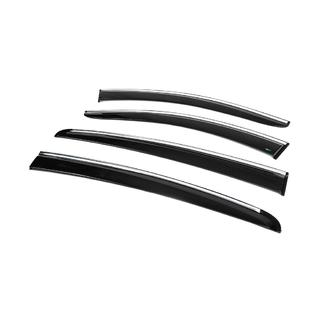 Window Deflectors with Chrome Trim HB/SD (4 pcs, Sunplex Chrome) Ford Focus IV 2018- photo 3
