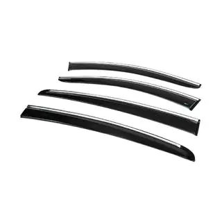 Window Deflectors with Chrome Trim HB/SD (4 pcs, Sunplex Chrome) Ford Focus IV 2018- photo 3