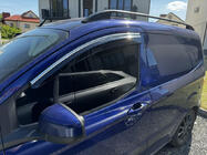 Ford Courier 2014-2023 Window Deflectors with Chrome Trim (4 pcs, Sunplex Chrome) photo 1