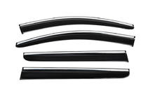 Ford Courier 2014-2023 Window Deflectors with Chrome Trim (4 pcs, Sunplex Chrome) photo 5
