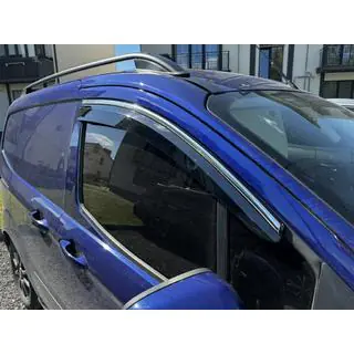 Window Deflectors with Chrome Trim (4 pcs, Sunplex Chrome) photo 2