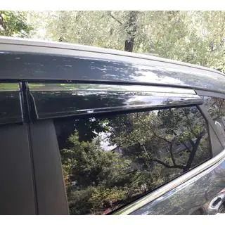 Window Deflectors with Chrome Trim (4 pcs, Sunplex Chrome) photo 2