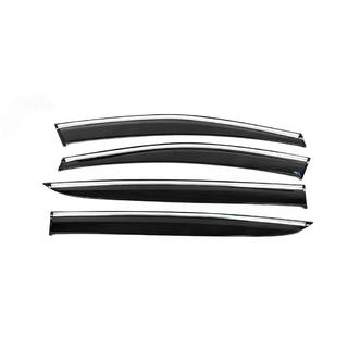 Window Deflectors with Chrome Trim (4 pcs, Sunplex Chrome) Kia Sportage 2015-2021 photo 2