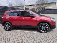 Nissan Qashqai 2007-2010 Window Deflectors with Chrome Trim (4 pcs, Sunplex Chrome) photo 4