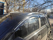 Nissan Qashqai 2007-2010 Window Deflectors with Chrome Trim (4 pcs, Sunplex Chrome) photo 5