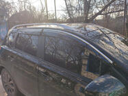 Nissan Qashqai 2007-2010 Window Deflectors with Chrome Trim (4 pcs, Sunplex Chrome) photo 6