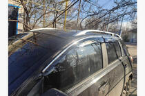 Nissan Qashqai 2010-2014 Window Deflectors with Chrome Trim (4 pcs, Sunplex Chrome) photo 5