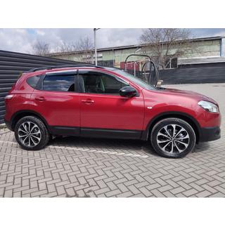 Window Deflectors with Chrome Trim (4 pcs, Sunplex Chrome) Nissan Qashqai 2010-2014 photo 3