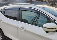 Nissan Qashqai 2014-2021 Window Deflectors with Chrome Trim (4 pcs, Sunplex Chrome) photo 2