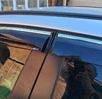 Opel Astra J 2009-2015 Chrome Window Deflectors with Strip HB/SD (4 pcs, Sunplex Chrome) photo 4