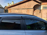 Opel Astra J 2009-2015 Chrome Window Deflectors with Strip HB/SD (4 pcs, Sunplex Chrome) photo 2