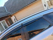 Opel Astra J 2009-2015 Chrome Window Deflectors with Strip HB/SD (4 pcs, Sunplex Chrome) photo 3