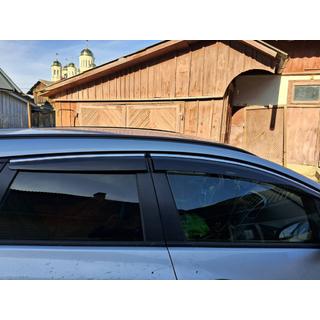 Chrome Window Deflectors with Strip HB/SD (4 pcs, Sunplex Chrome) photo 2