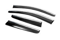Peugeot 3008 2016-2023 Window Deflectors with Chrome Trim (4 pcs, Sunplex Chrome) photo 4