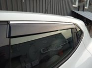 Renault Clio V 2019- Window Deflectors with Chrome Trim (4 pcs, Sunplex Chrome) photo 6