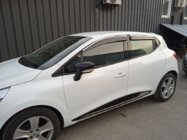 Renault Clio V 2019- Window Deflectors with Chrome Trim (4 pcs, Sunplex Chrome) photo 1