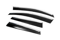 Renault Clio V 2019- Window Deflectors with Chrome Trim (4 pcs, Sunplex Chrome) photo 8