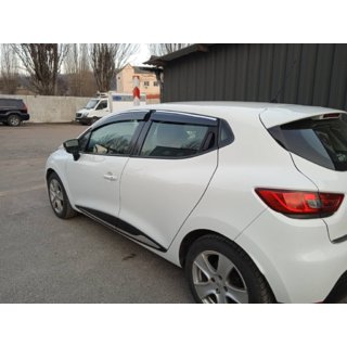 Window Deflectors with Chrome Trim (4 pcs, Sunplex Chrome) Renault Clio V 2019- photo 4