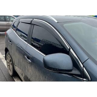 Window Deflectors with Chrome Trim (4 pcs, Sunplex Chrome) photo 3