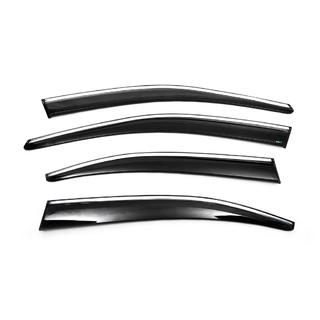 Window Deflectors with Chrome Trim Liftback (4 pcs, Sunplex Chrome) photo 1