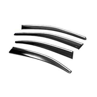 Window Deflectors with Chrome Trim Liftback (4 pcs, Sunplex Chrome) photo 2