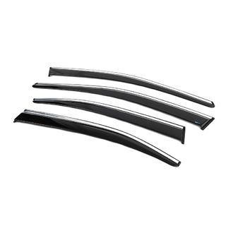 Window Deflectors with Chrome Trim SD (4 pcs, Sunplex Chrome) Skoda Superb 2015-2024 photo 2