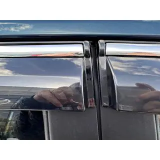 Window Deflectors with Chrome Trim (4 pcs, Sunplex Chrome) photo 4