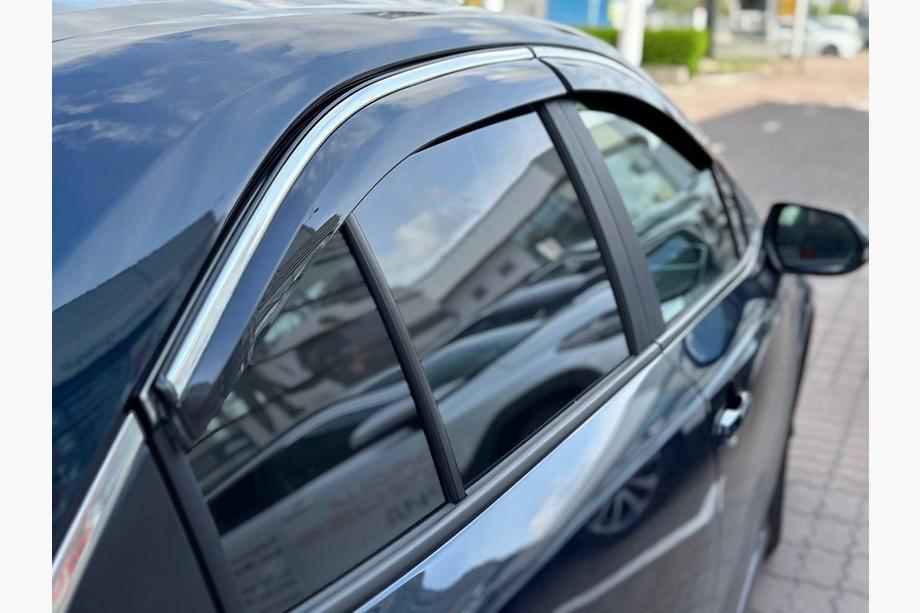 Toyota Corolla 2019- Window Deflectors with Chrome Trim (4 pcs, Sunplex Chrome) Image