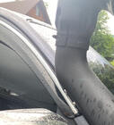 Toyota Hilux 2006-2015 Window Deflectors with Chrome Trim (4 pcs, Sunplex Chrome) photo 4