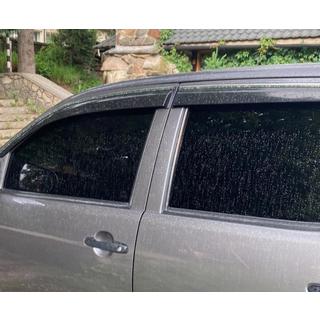 Window Deflectors with Chrome Trim (4 pcs, Sunplex Chrome) Toyota Hilux 2006-2015 photo 3