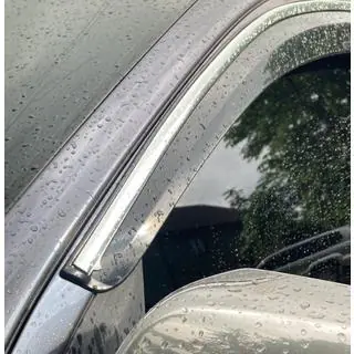 Window Deflectors with Chrome Trim (4 pcs, Sunplex Chrome) photo 1