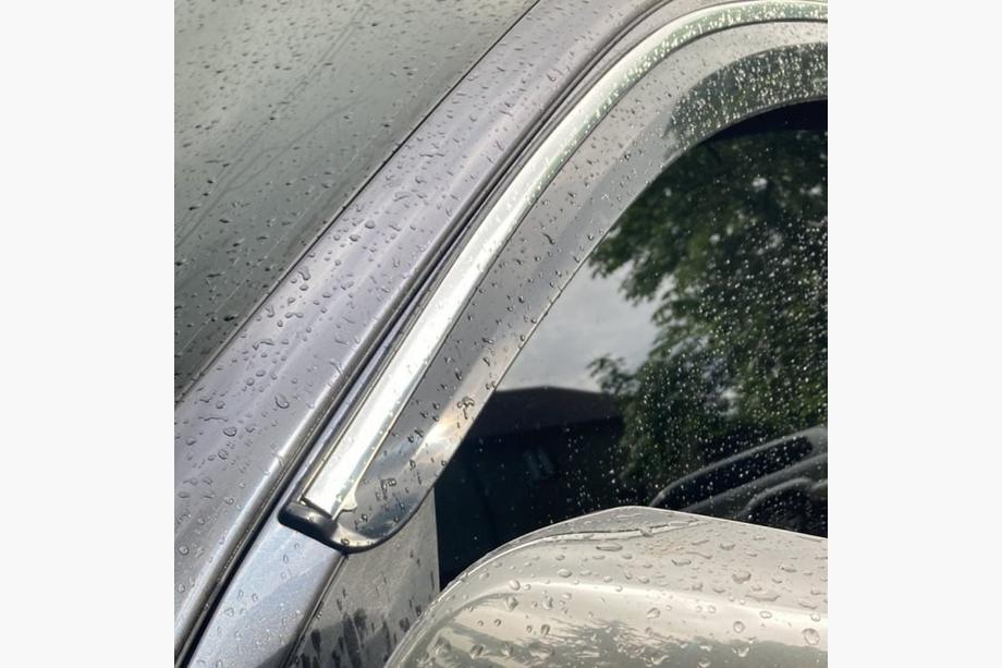 Toyota Hilux 2006-2015 Window Deflectors with Chrome Trim (4 pcs, Sunplex Chrome) Image