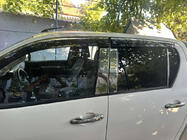 Toyota Hilux 2015- Window Deflectors with Chrome Trim (4 pcs, Sunplex Chrome) photo 5