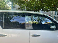 Toyota Hilux 2015- Window Deflectors with Chrome Trim (4 pcs, Sunplex Chrome) photo 2