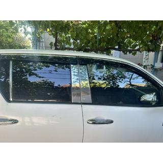 Window Deflectors with Chrome Trim (4 pcs, Sunplex Chrome) Toyota Hilux 2015- photo 2