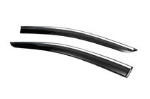 Volkswagen Caddy 2020- Window deflectors with chrome trim (2 pcs., Sunplex Chrome) photo 4