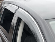 Volkswagen Golf 5 2003-2009 Window Deflectors with Chrome Trim (4 pcs, Sunplex Chrome) photo 2