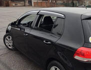 Volkswagen Golf 5 2003-2009 Window Deflectors with Chrome Trim (4 pcs, Sunplex Chrome) photo 7