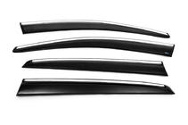 Volkswagen Golf 5 2003-2009 Window Deflectors with Chrome Trim (4 pcs, Sunplex Chrome) photo 17