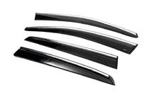 Volkswagen Golf 5 2003-2009 Window Deflectors with Chrome Trim (4 pcs, Sunplex Chrome) photo 16