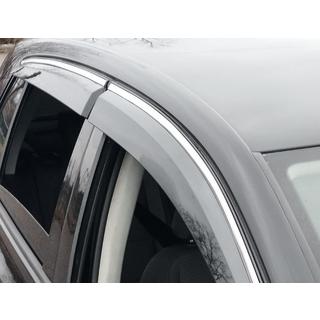 Window Deflectors with Chrome Trim (4 pcs, Sunplex Chrome) photo 2