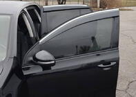 Volkswagen Golf 6 2008-2014 Window Deflectors with Chrome Trim HB (4 pcs, Sunplex Chrome) photo 13