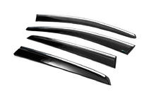 Volkswagen Golf 6 2008-2014 Window Deflectors with Chrome Trim HB (4 pcs, Sunplex Chrome) photo 17