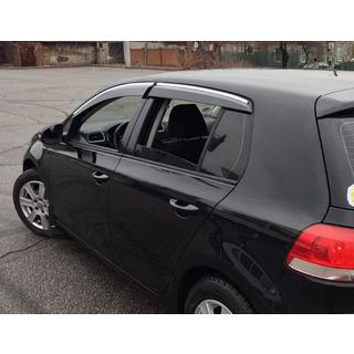 Window Deflectors with Chrome Trim HB (4 pcs, Sunplex Chrome) photo 3